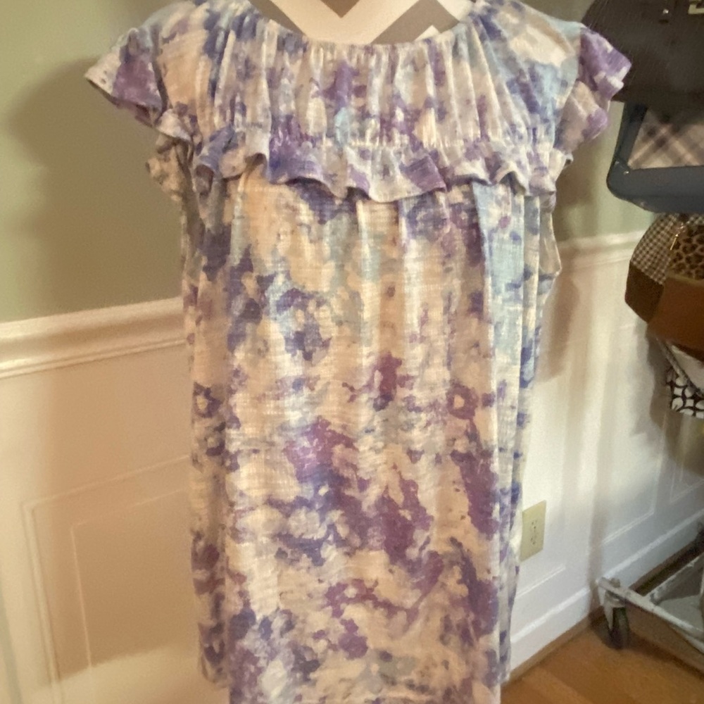 LuLaRoe top in Purple and Blue